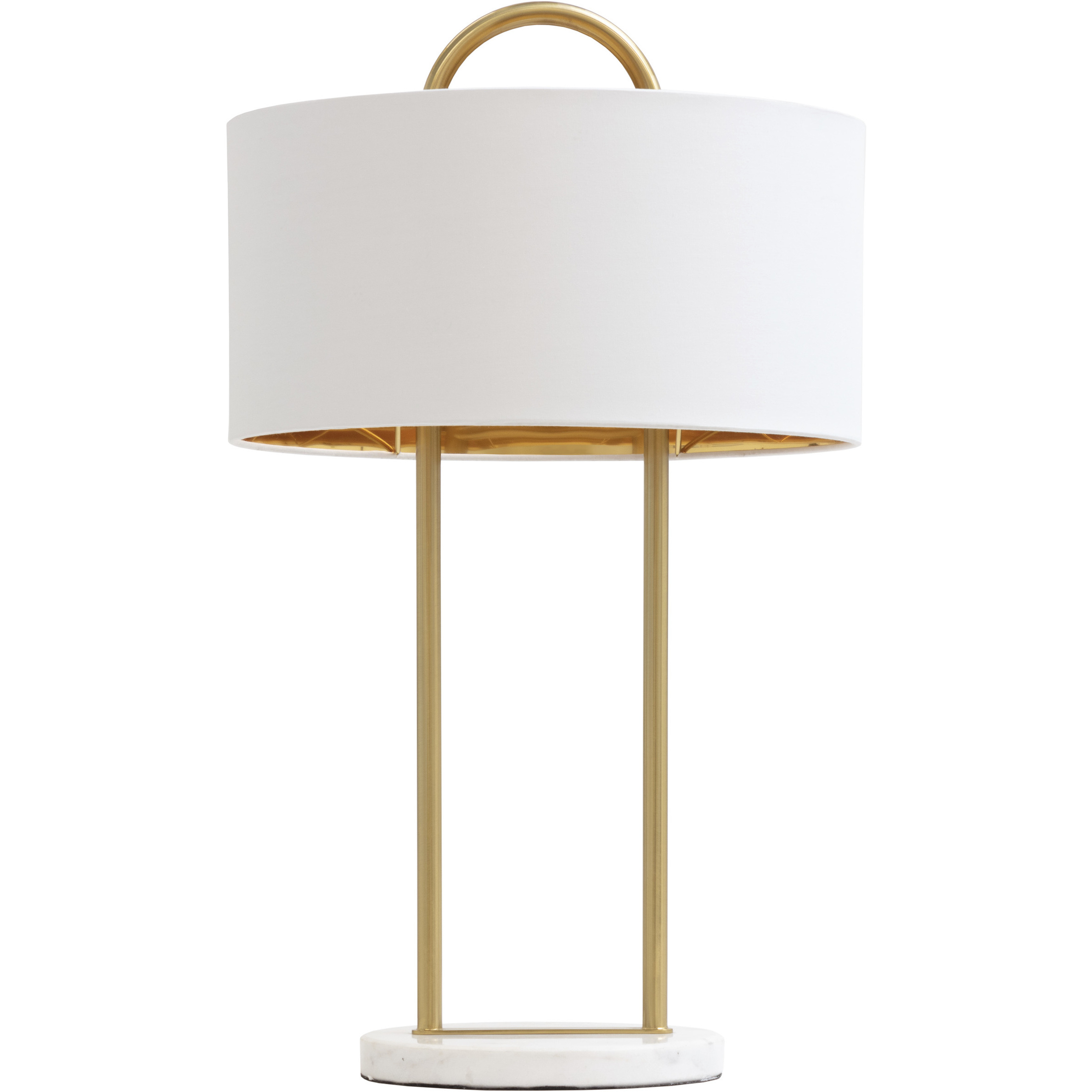 Kezna 26.75 inch 40.00 watt White Marble / Matte White Table Lamp Portable Light